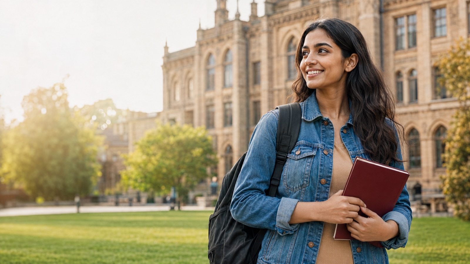 A KPGE student on a university campus